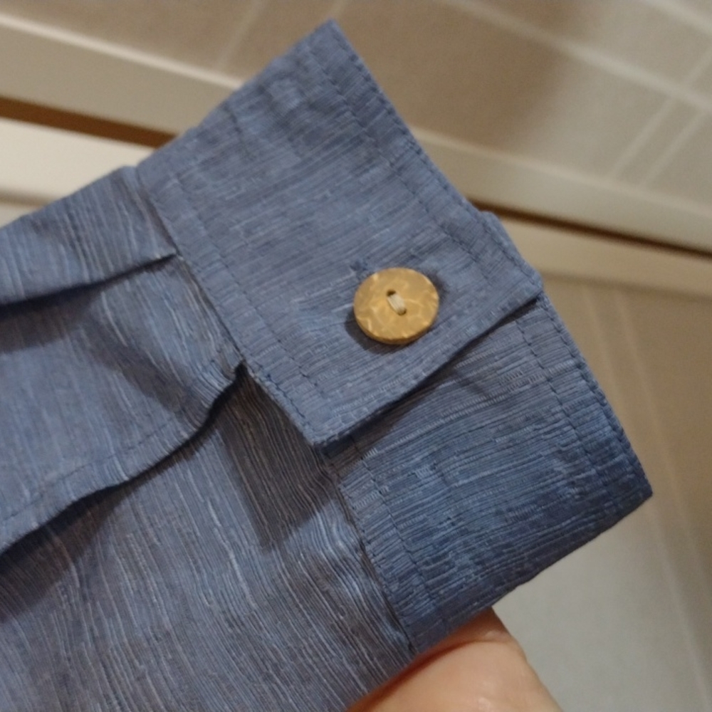 Nomadic Traders Silk And Linen Button-Down Shirt … - image 3